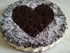 veganer Oreokuchen zum Valentinstag