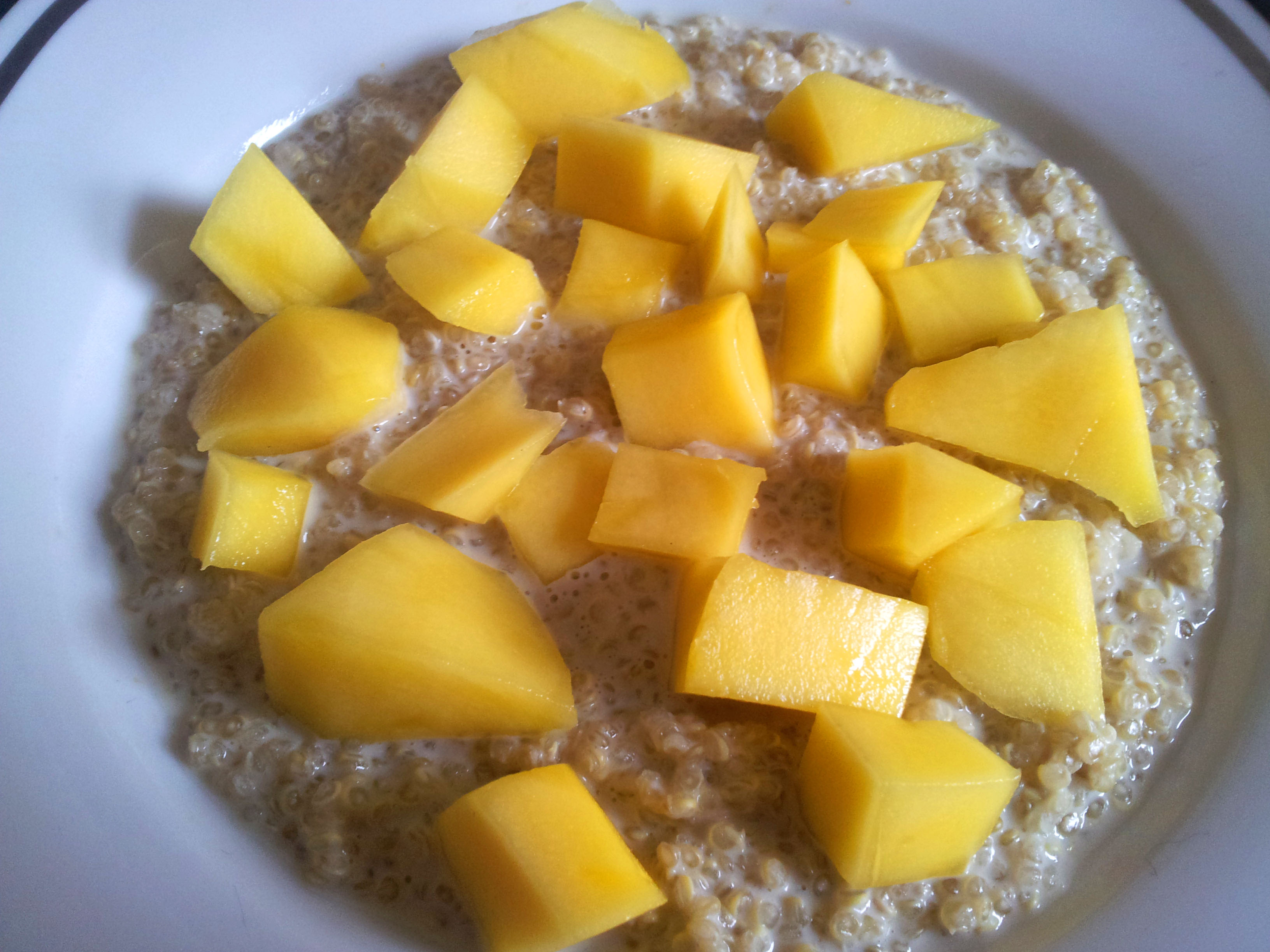 Quinoabrei mit Mango | Claudi&amp;#39;s vegan world