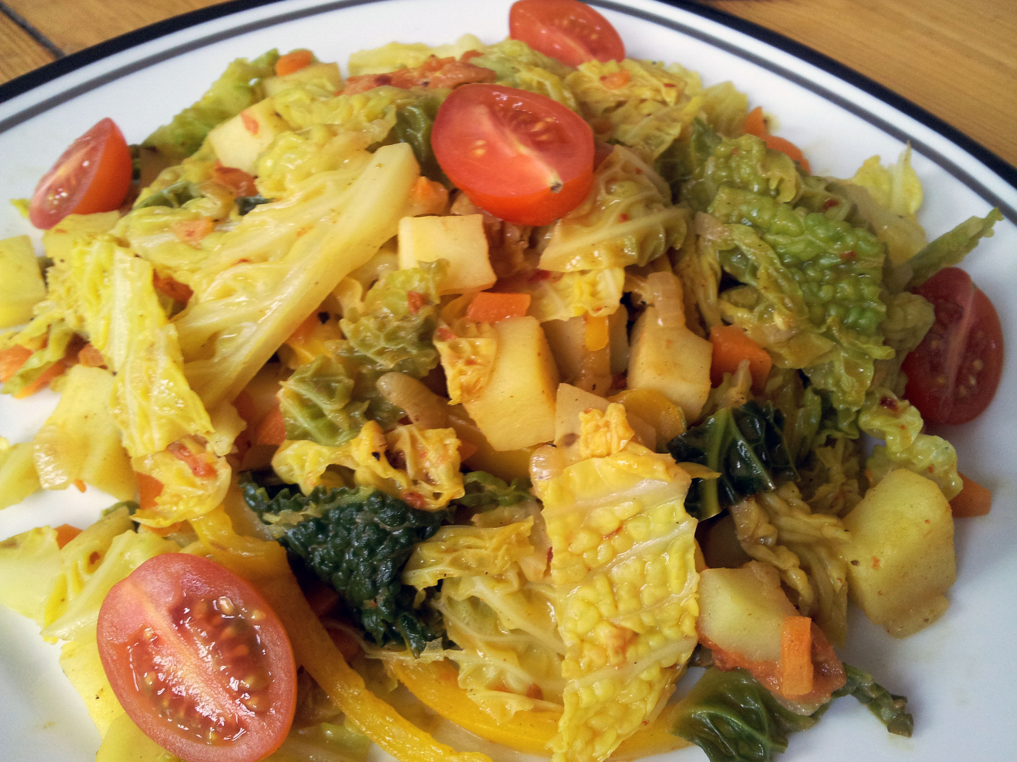 Wirsing-Kartoffel-Curry | Claudi&amp;#39;s vegan world
